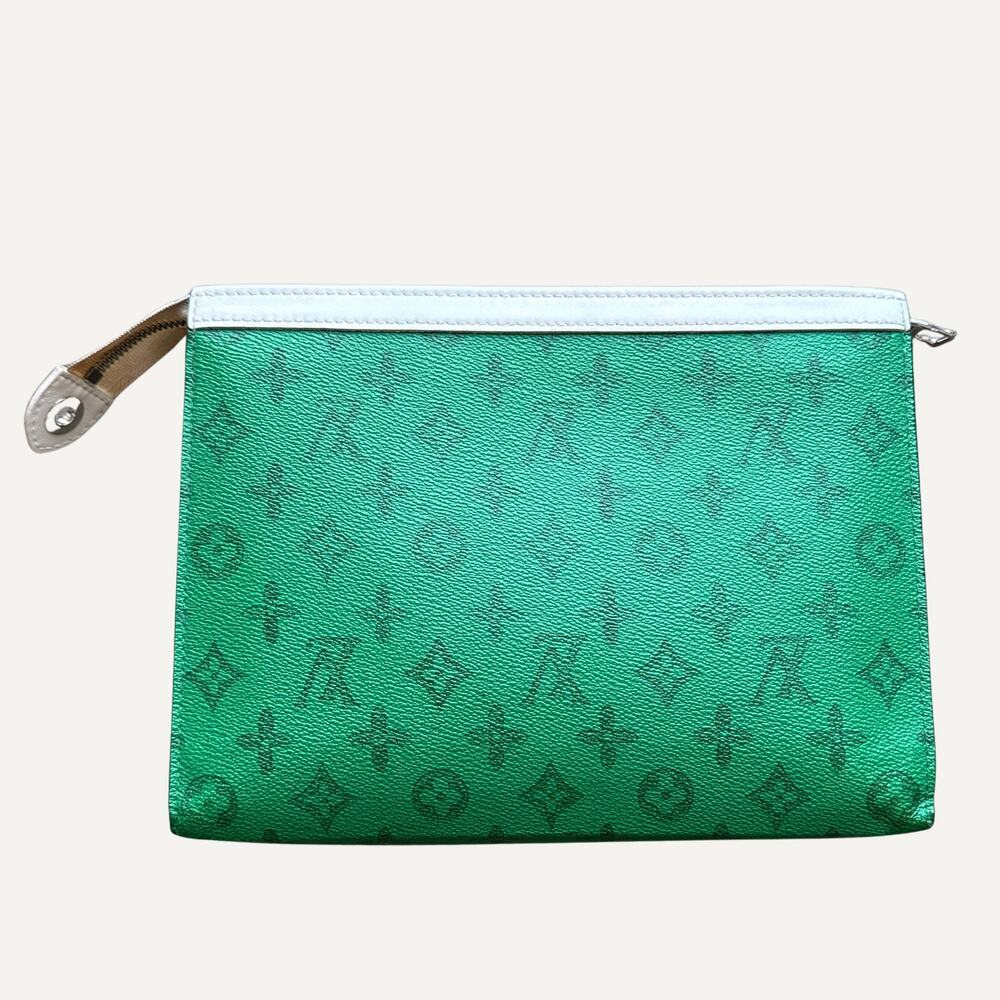 Louis Vuitton Everyday LV Pochette Voyage MM M80803 Mint Green White - Picture 2 of 7